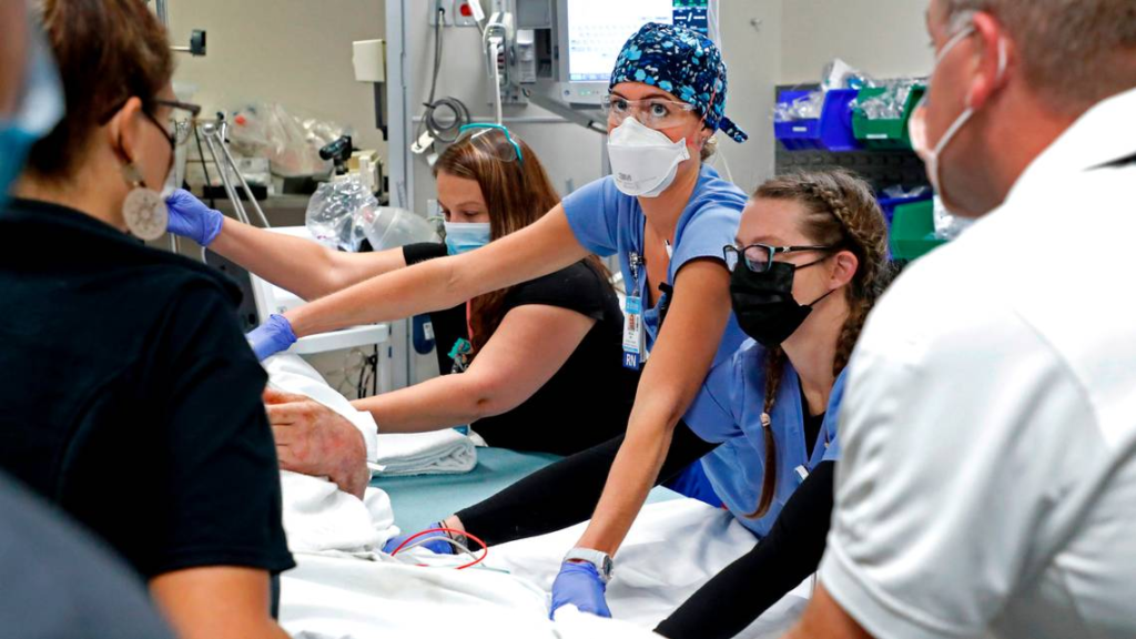Nurses facing emergency situation